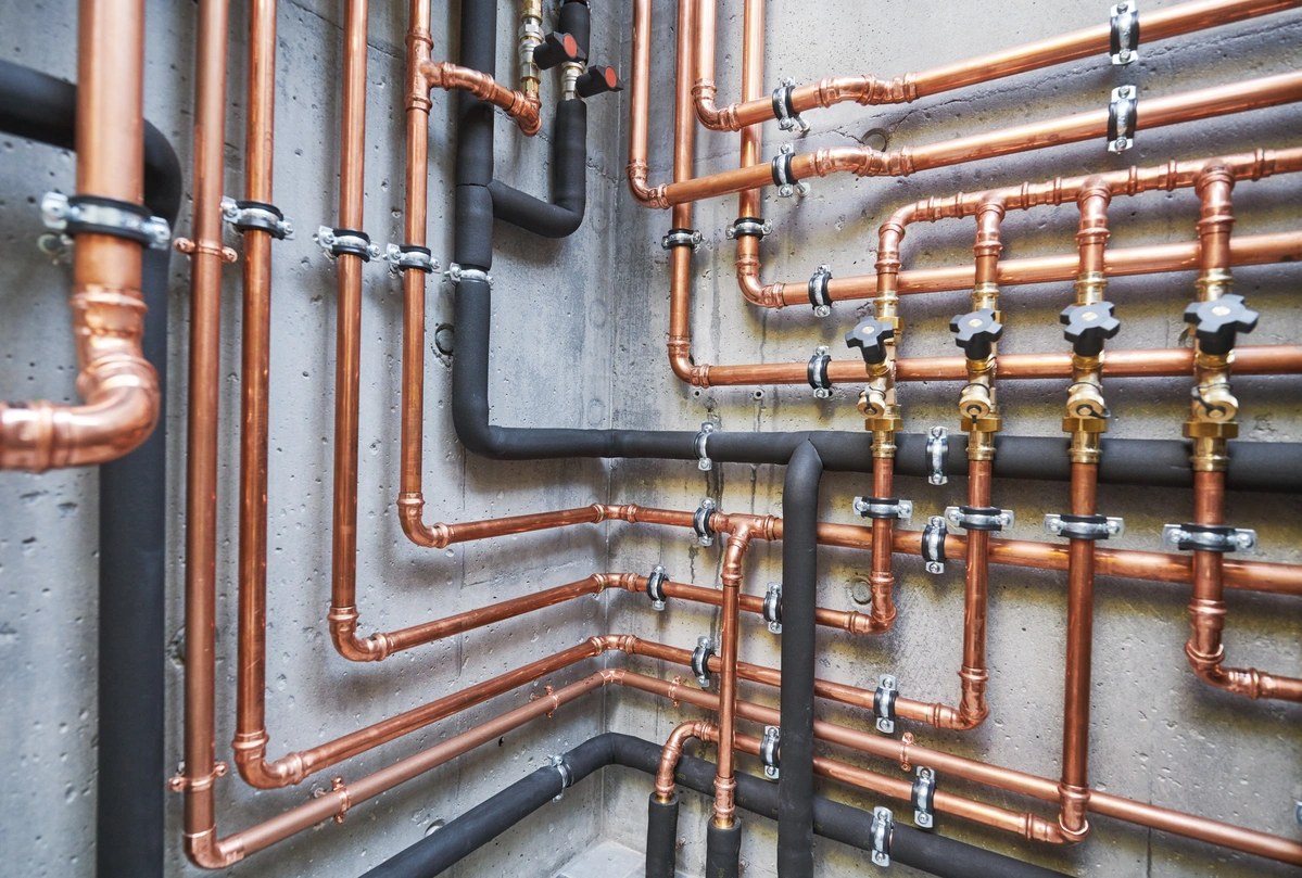 copper pipework for air compressors